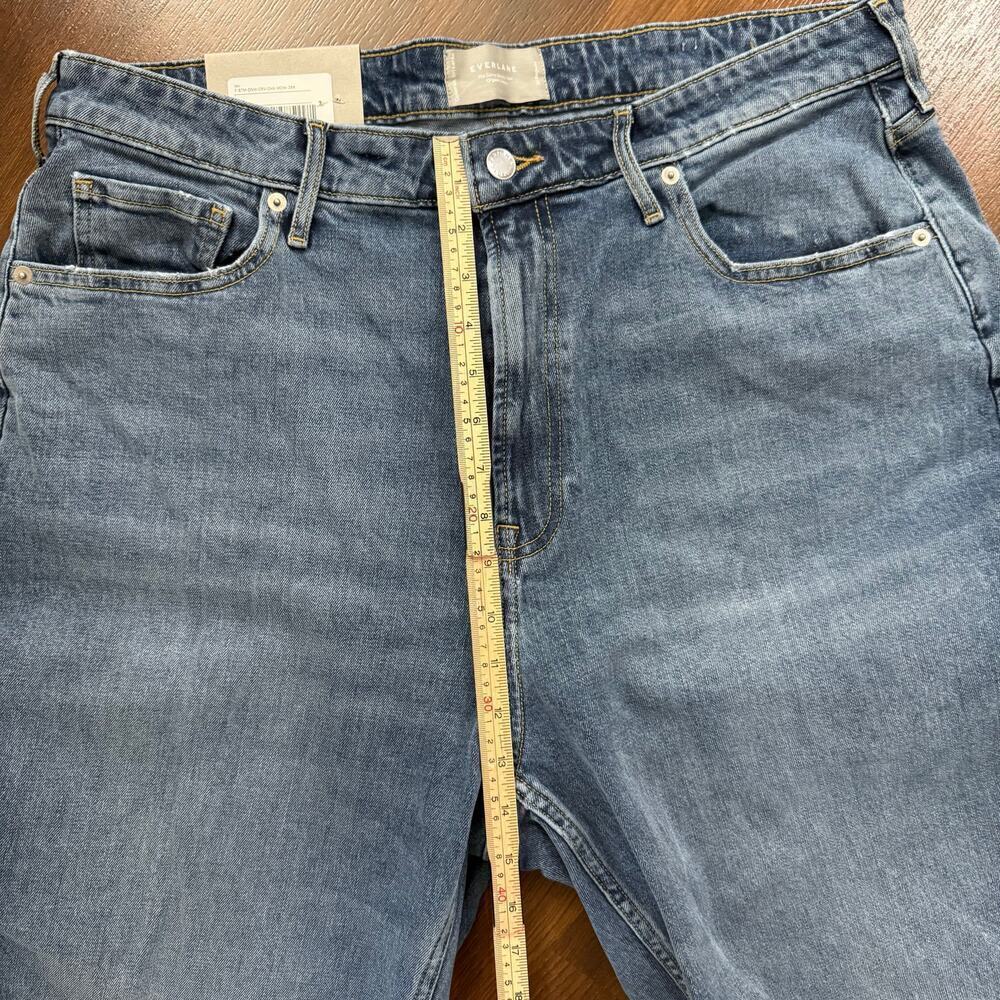 Everlane NEW Curvy Cheeky Straight Leg Jeans High Rise Casual Minimalist Sz 35 - Picture 4 of 10